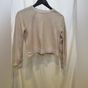 Boden Cream and Gold Crew Neck Sweaters